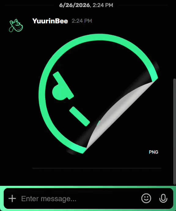A message counting down and erasing itself in a Vector chat